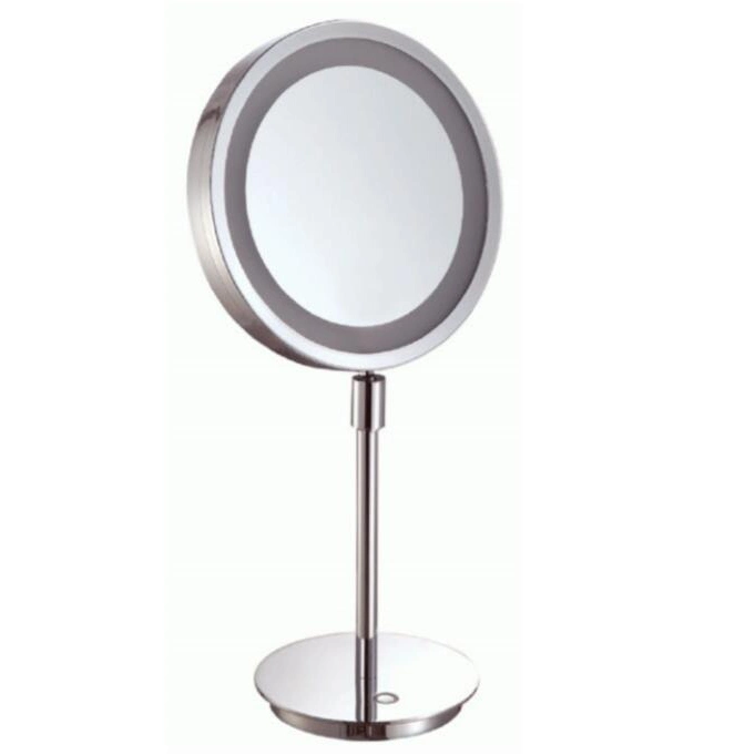 8" Lighted Vanity Mirror 3X Magifying LED Cuprum Finish Makeup Cosmetic Mirrors