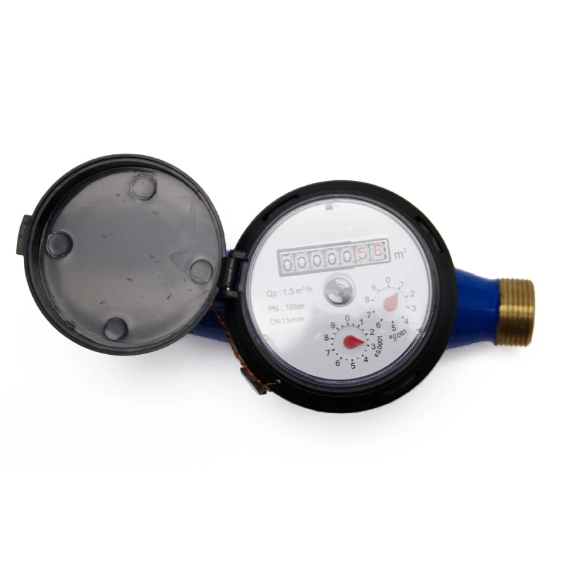 Magnetic Dry Type Brass Mechanical Water Meter with Dial and Mechanism