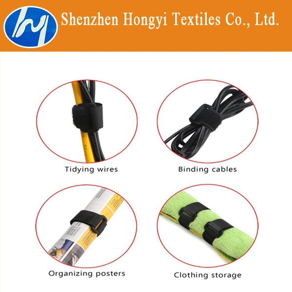 Reusable Self-Locking Hook and Loop Cable Tie