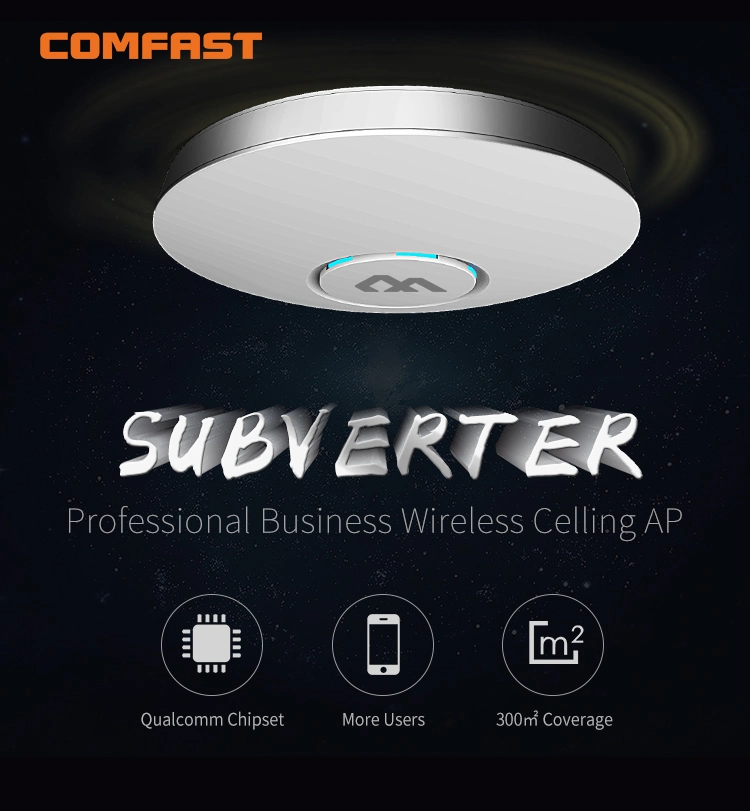 Techo inalámbrico Comfast AP 2,4GHz 300Mbps punto de acceso WiFi de largo alcance Punto de acceso interior