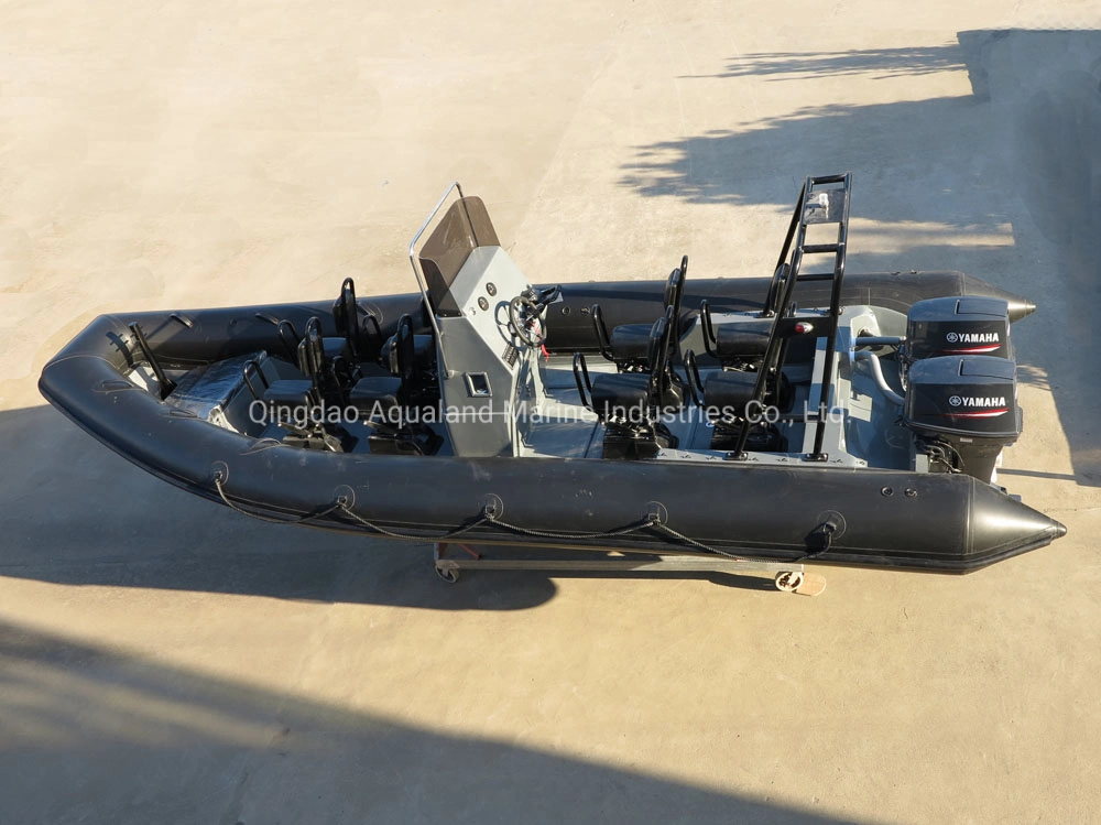 Aqualand 23feet 7m 12persons Rib Military Rescue Patrol/Rigid Inflatable Passenger Ferry Motor Boat (RIB700A)