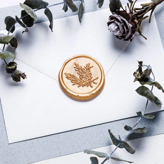 Custom Logo Wax Seal Sticker for Wedding Invitation Crafts