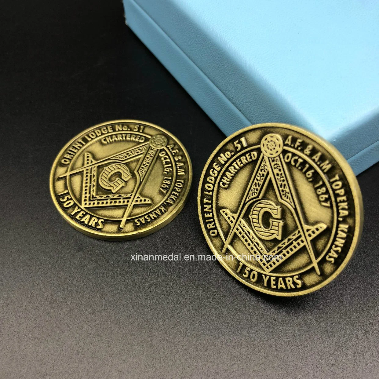 Custom Zinc Alloy Metal City Anniversary Souvenir Coin