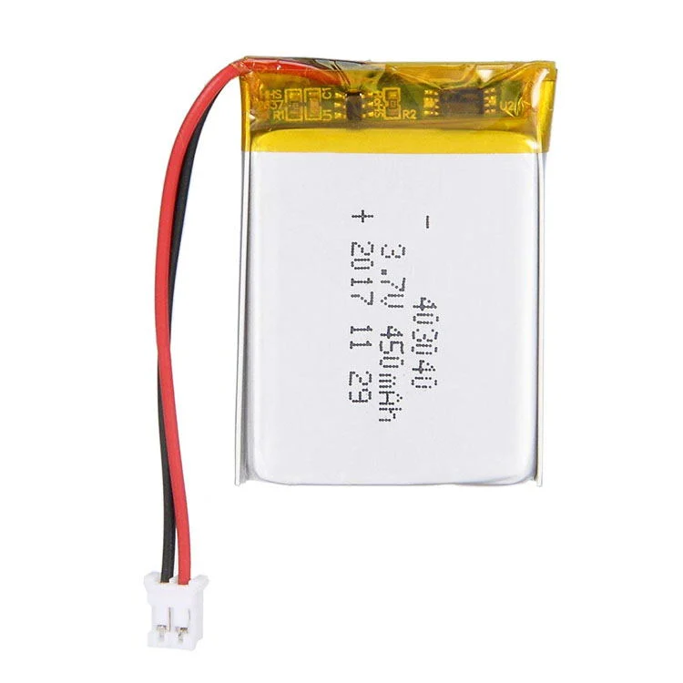 Pilas recargables 403040 Lipo 3,7V 450mAh batería de polímero de iones de litio li Pack con PCM y cables