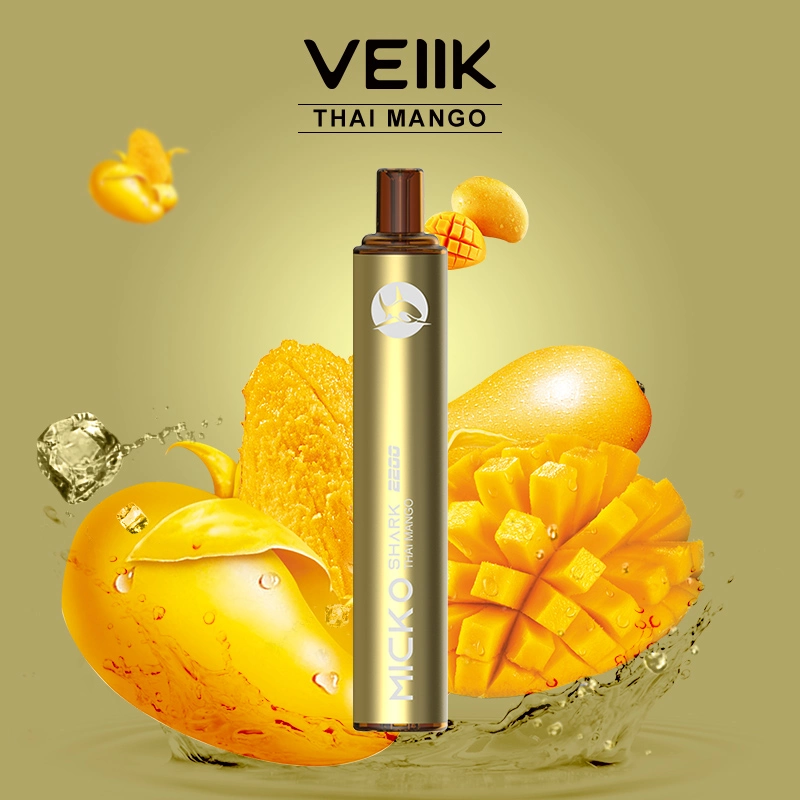 Top Quality Puff 1600 Smoking Veiik Micko Shark 2200 Puffs Nicotine Free E Cigarettes