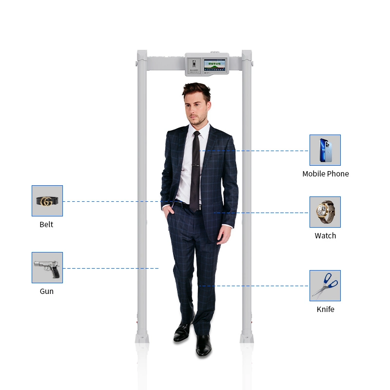 Высокая точность серии 400 прохождение 5.7inch металлоискателя ЖК-Проверка безопасности