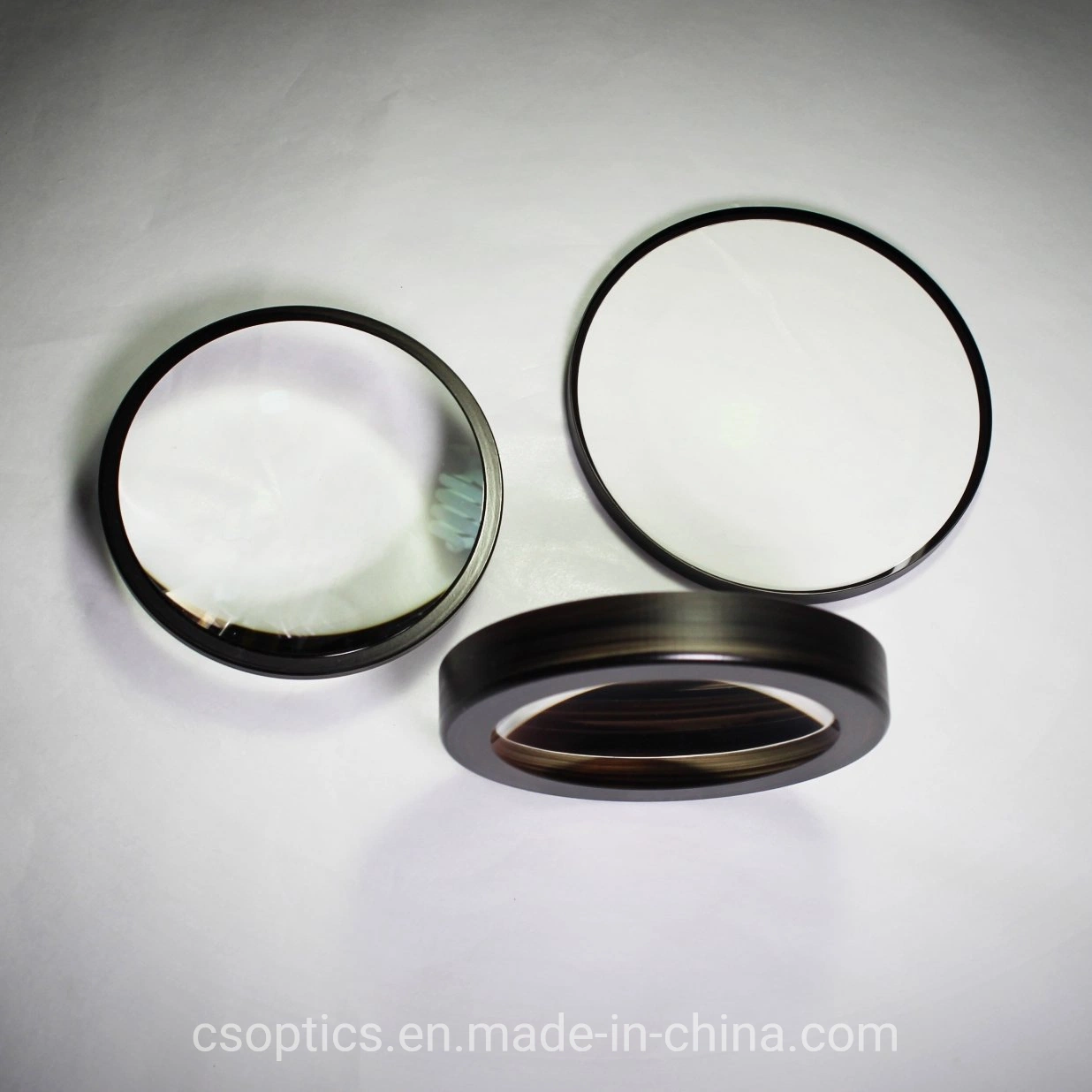 Optical Glass Edge Black Paint Double Convex Lens (M)