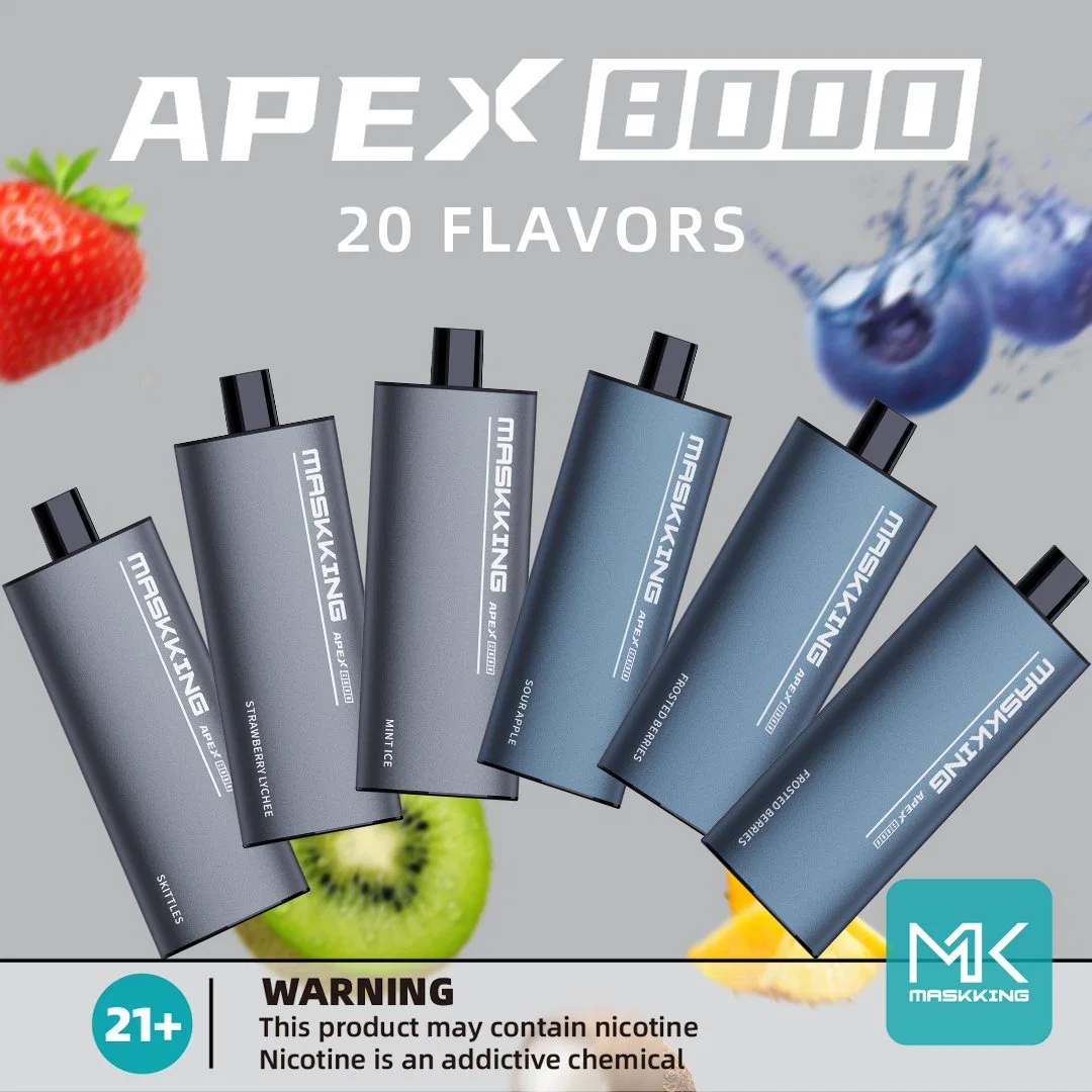 Maskking Apex 8000 Puffs Bar Vaporizer 2% 5% Nicotine Wholesale/Supplier Electronic Cigarette