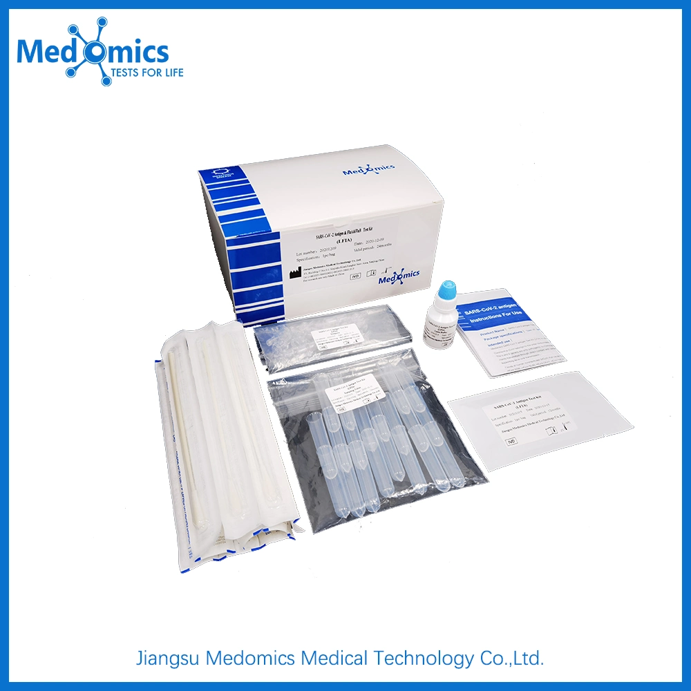 Medomics Rapid Antigen Diagnostic Test Kit for Influenza a/B & S-R-S-C-O-V-I-N-G-2 Infectious Virus