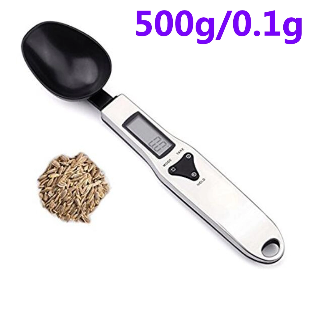 500g/0.1g Electronic Spoon Weighting Scale Portable Digital Kitchen Lab Gram Scale