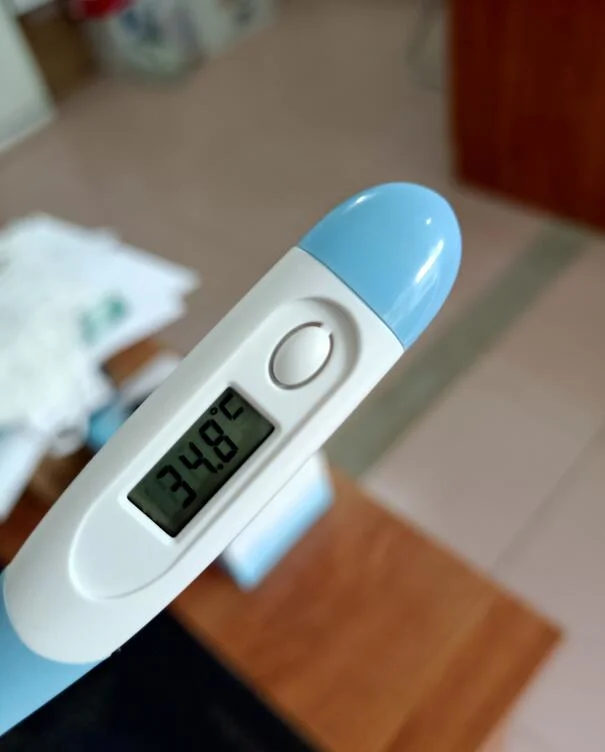 La temperatura corporal, instrumento de medición de termómetros digitales con CE