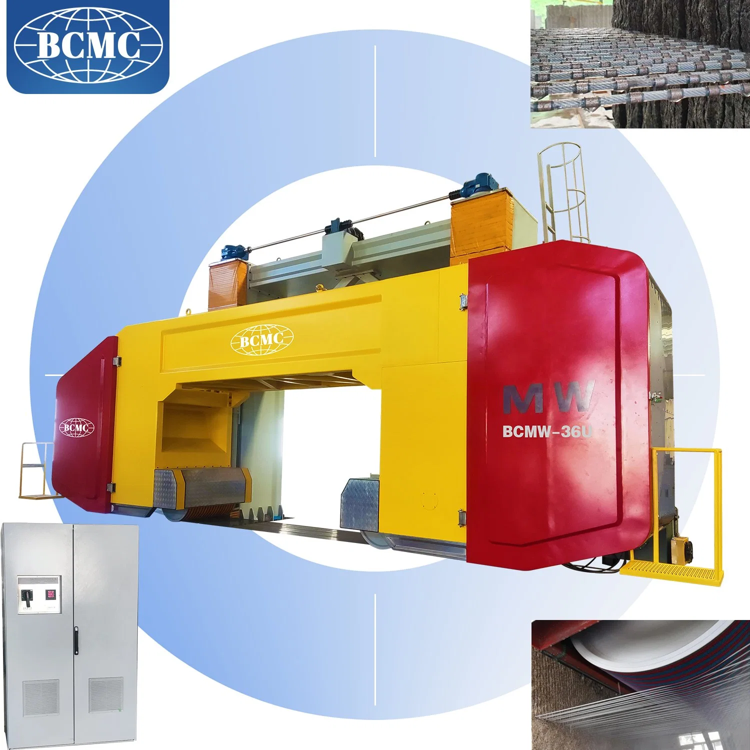 Diamond Multi Wires Cutting Machine Multiwire Saw Granite Marble Stone Cutting Machine Automatic Control System