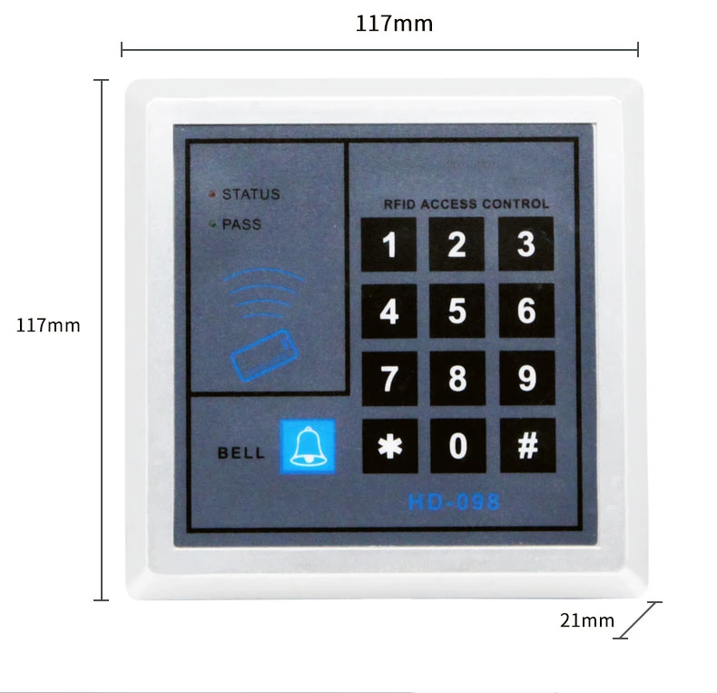 Waterproof 3 Way Opening ID Card Reader Digital Lock Door Keypad Door