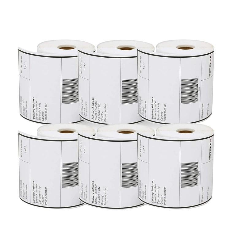 Factory Price 4"*6" Inch * 500 Self-Adhesive Thermal Label for Label Printer