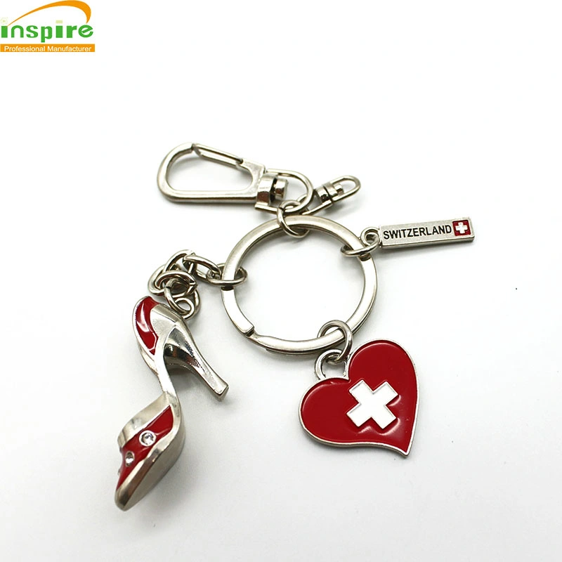 Souvenir Gift Free Samples Custom Wholesale/Supplier 3D Letter Metal Key Ring