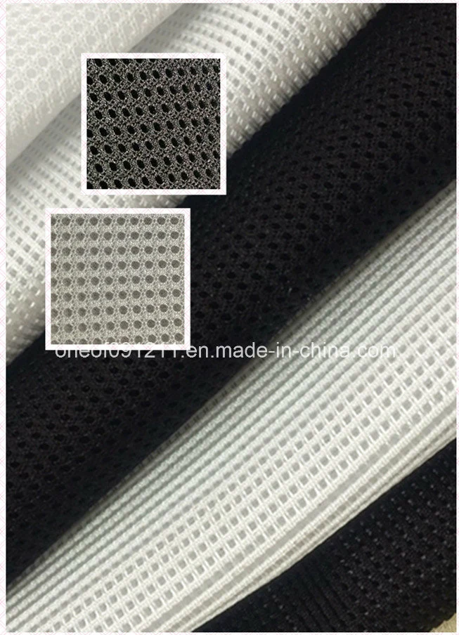 White and Black Color Mesh Fabric for Seat Cover /Shoe Material