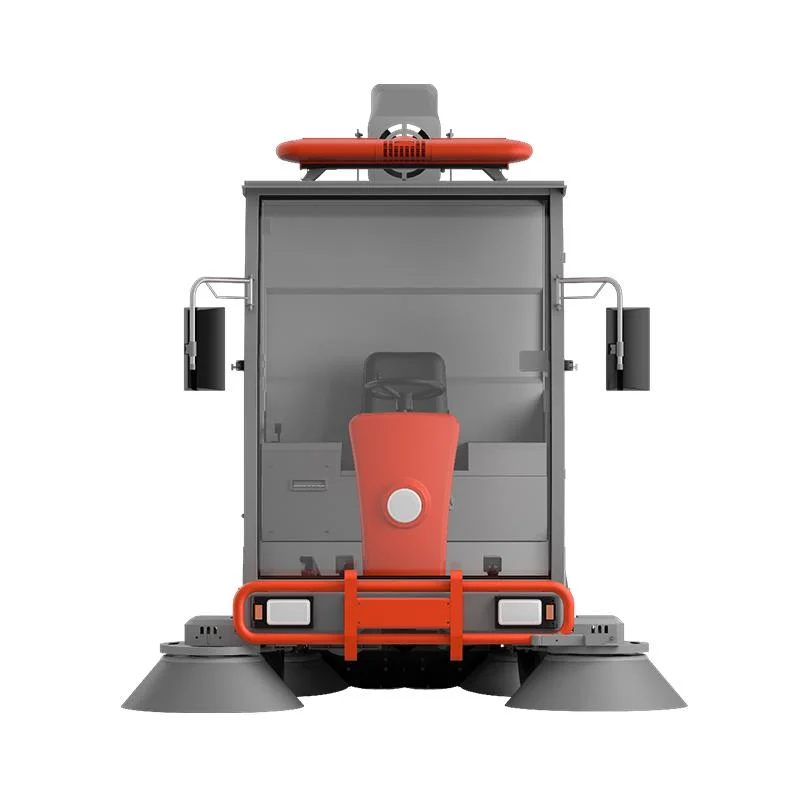 Fully Closed Electric Automatic Park Road Ride on Floor Sweeper Car Cleaning Machine