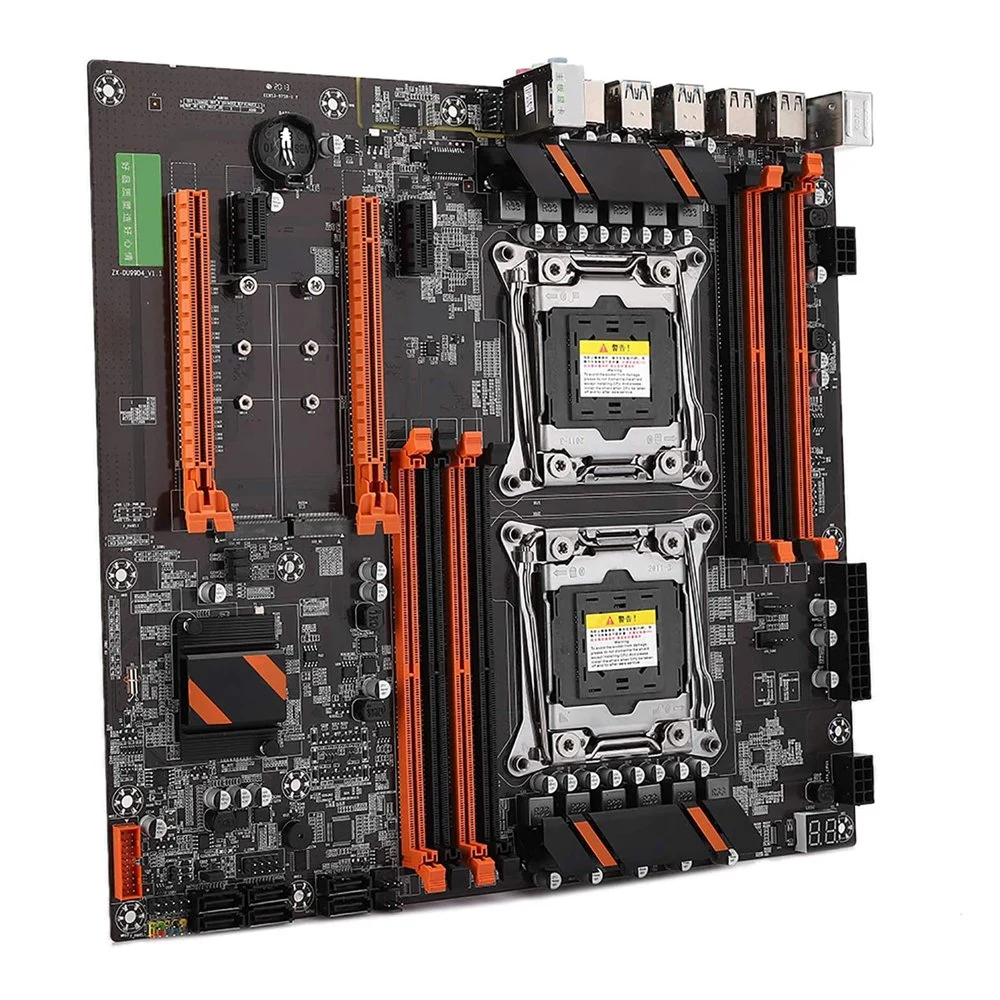 Placa mãe ATX X99 de alta qualidade Dual E5 LGA2011-3 placa mãe para jogos 256g DDR4 de canal duplo com PCIe M.2 SATA M.2