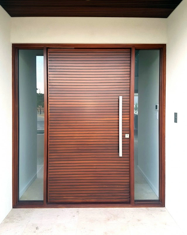 Entrance Door Modern Design Solid Wood Front Doors