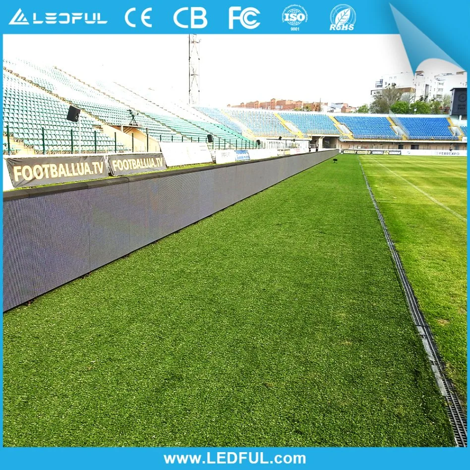 960*960mm P6 P8 P10 de Soccer Football Sports de plein air de périmètre de la signalisation Conseils de la bannière de l'écran afficheur LED du stade de panneau