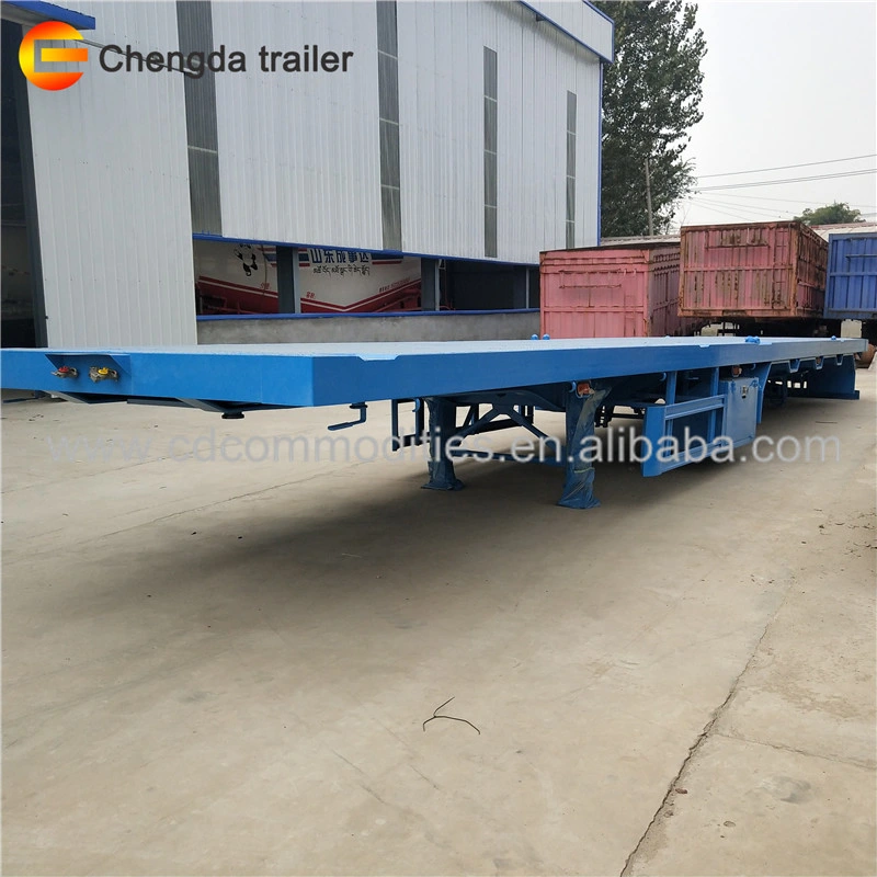 40FT Transport Container Carry Flatbed Trailer for Sale