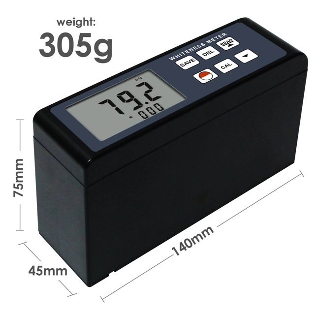 Whiteness Meter Light Leucometer 0~120 Range Handheld Portable Digital with Aluminium Case for Paint Paper Powder