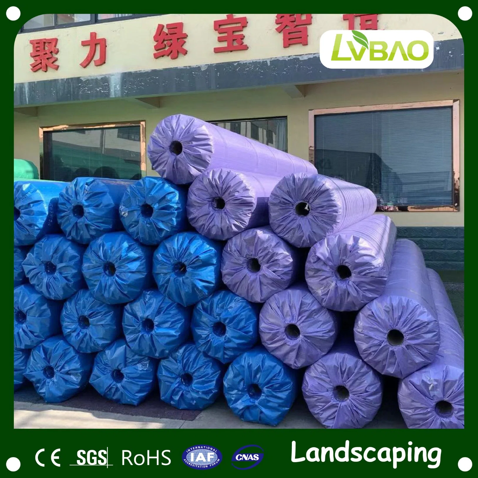 LVBAO Home Decoration Floor Carpet Tiles Landscape Lawn Wholesale/Supplier Artificial Grass