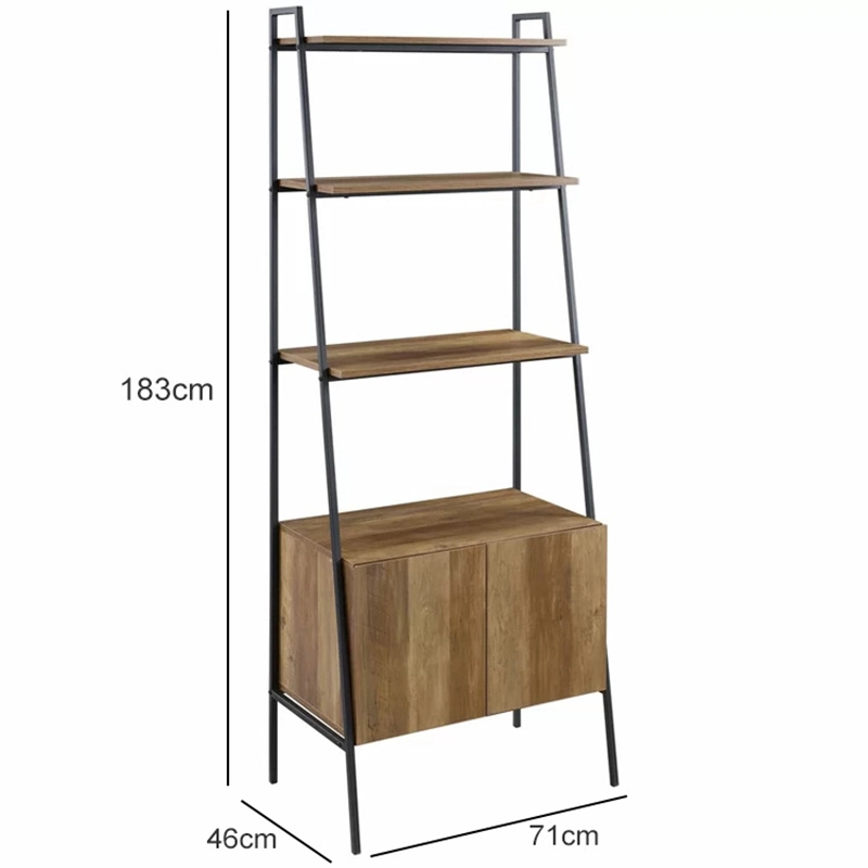 4-Layer of Trapezoidal Bookshelves Cargo Shelf Storage Rack 0027