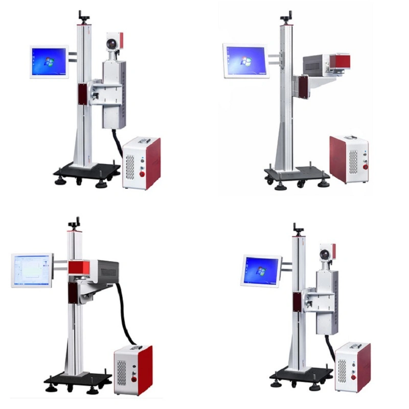 Data/Código/logótipo impressora laser de fibra de máquina de marcação de códigos de barras industrial