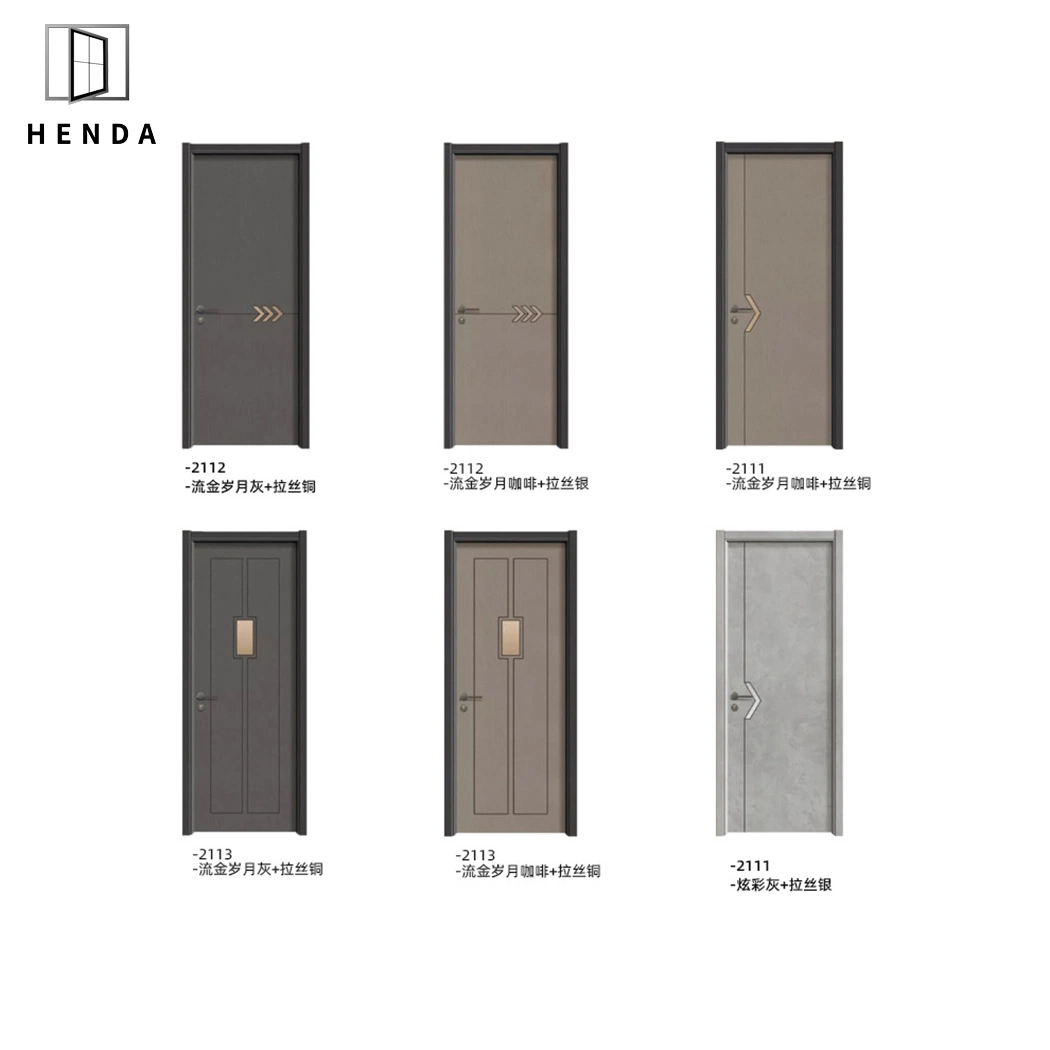 Manufacturer Interior Wooden Door Solid/Composite/Pine Wood Sound Proof Front Entrance Bedroom Wooden Door