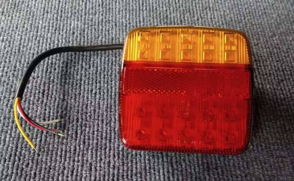 12V Square Tail Light Fit for Trailer LED Square Combination Trailer Tail Lights