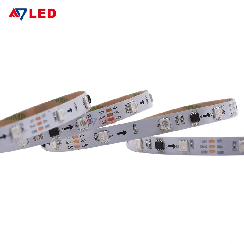 مصباح LED القطاع SMD5050 القابل للبرمجة الرقمي DC12 فولت Ws2811