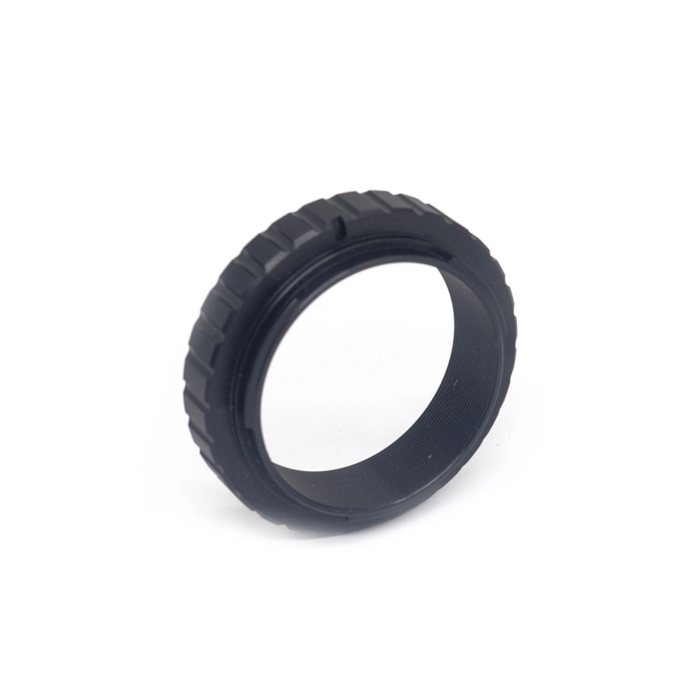 Fabricante OEM personalizado Cámara lente anillo de montaje precisión CNC Fresado Partes anillo adaptador de cámara de aluminio anodizado negro