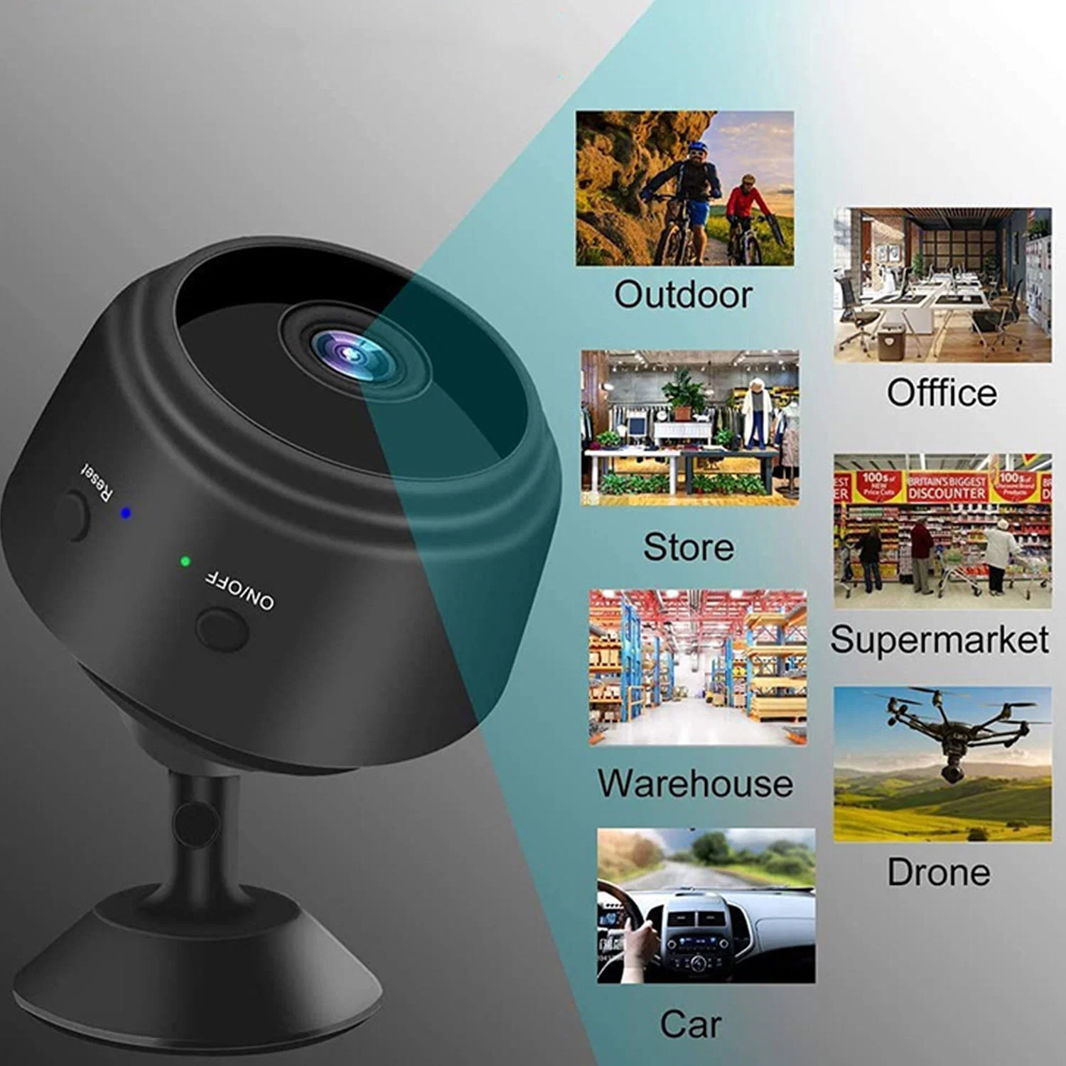 A9 1080P HD WiFi Mini caméra caméras caméras de surveillance caméra capteur Vidéo Web caméra de sécurité sans fil intelligente pour la maison