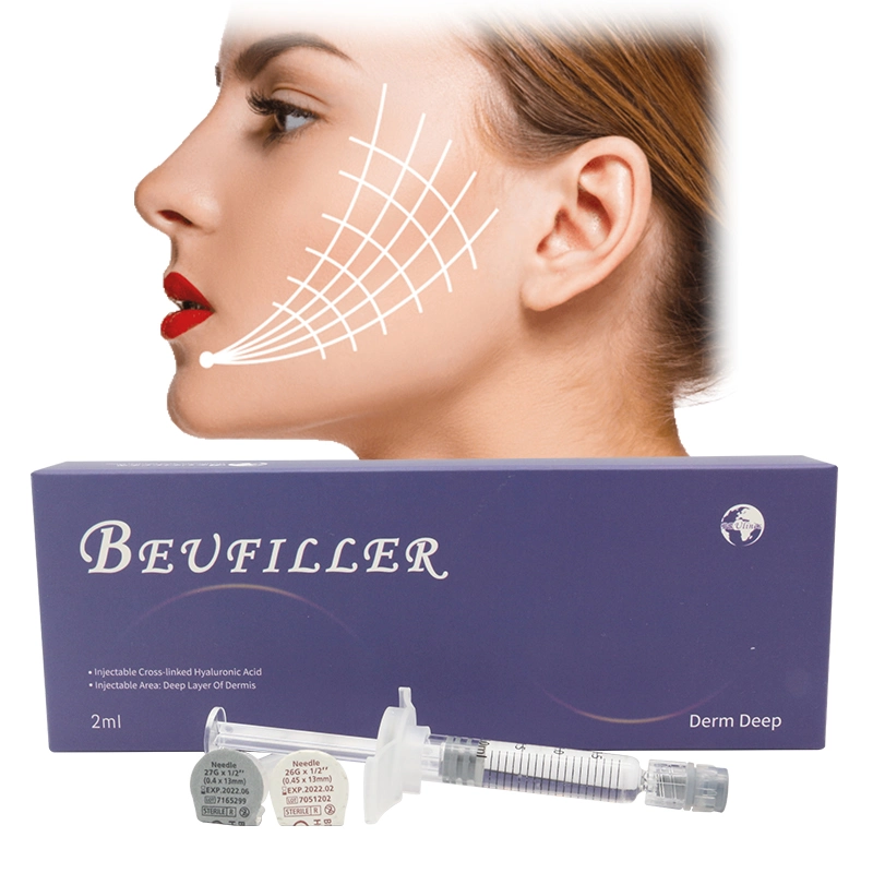 China Best Hot Selling 2ml Deep Derm Face Filler Lip Injection Hyaluronic Acid Dermal Filler