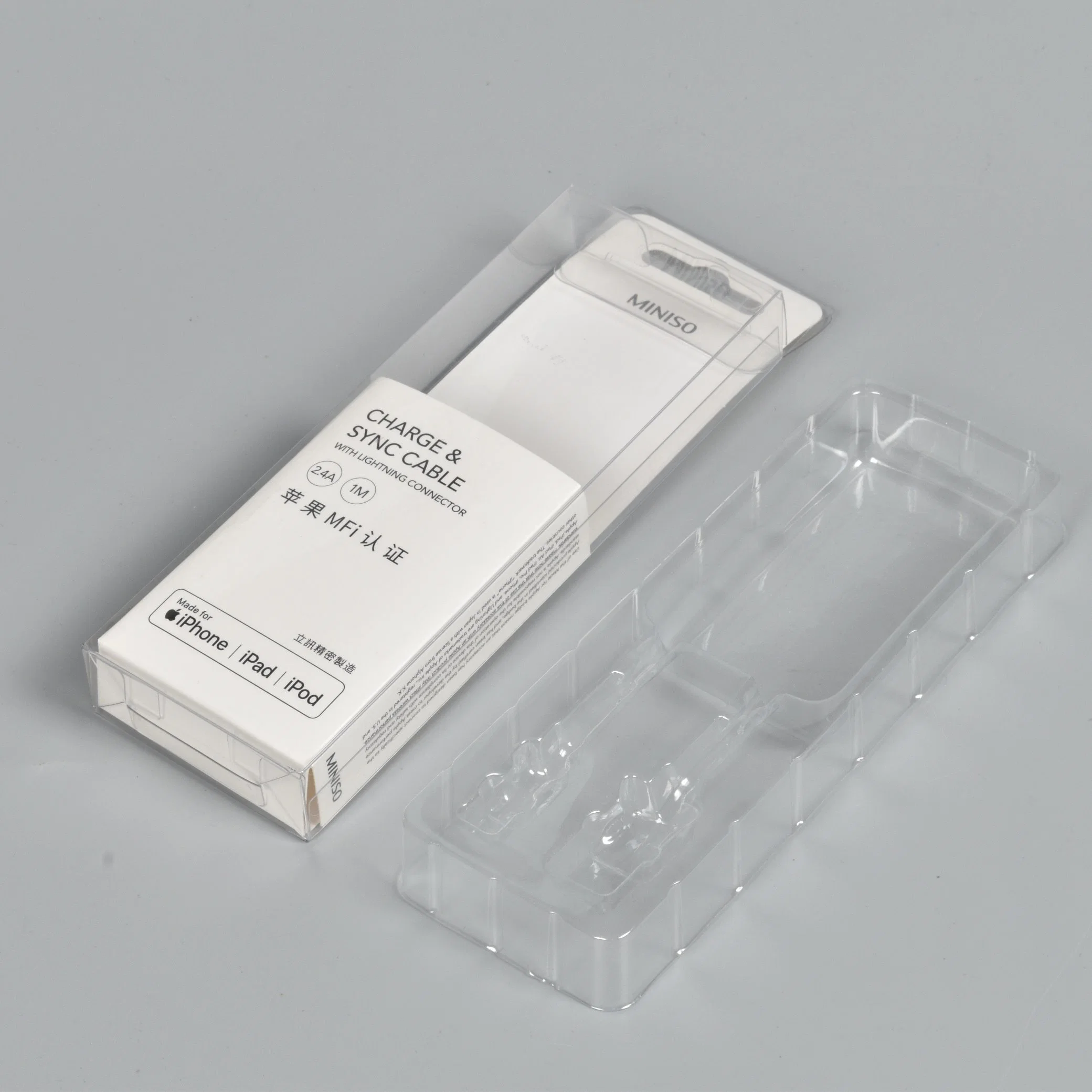 Print Vacuum Forming Transparent Cosmetic Blister Packaging Printing Clear PP Pet PVC Plastic Rigid Folding Storage Gift Packaging Cylinder Box