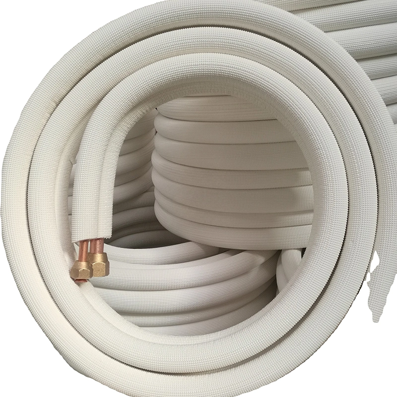 Refrigeration Parts Air Conditioning Connection Rubber HVAC Line Sets Air Conditioner Insulated Tube Copper Pipe