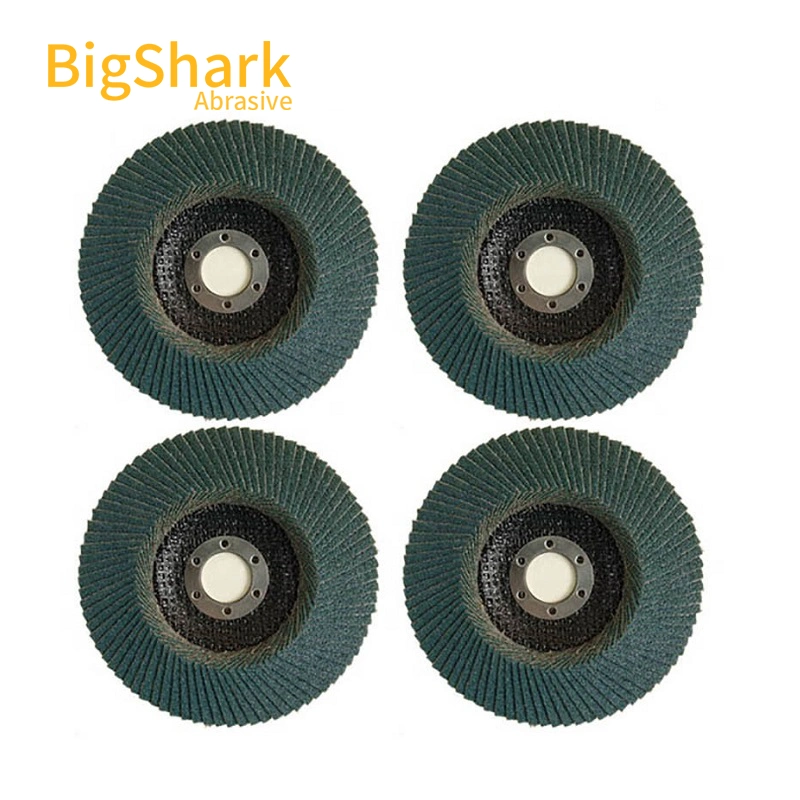 Stainless Steel Inox Polishing Green Color Zirconia Flap Disc