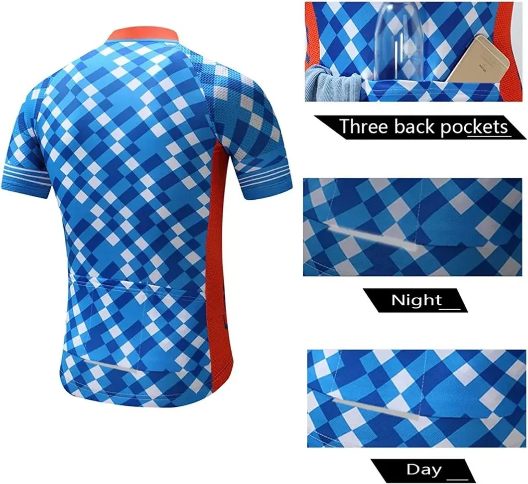 Custom Sublimation Unisex Printing Sportswear Bike Clothes Camiseta de ciclismo