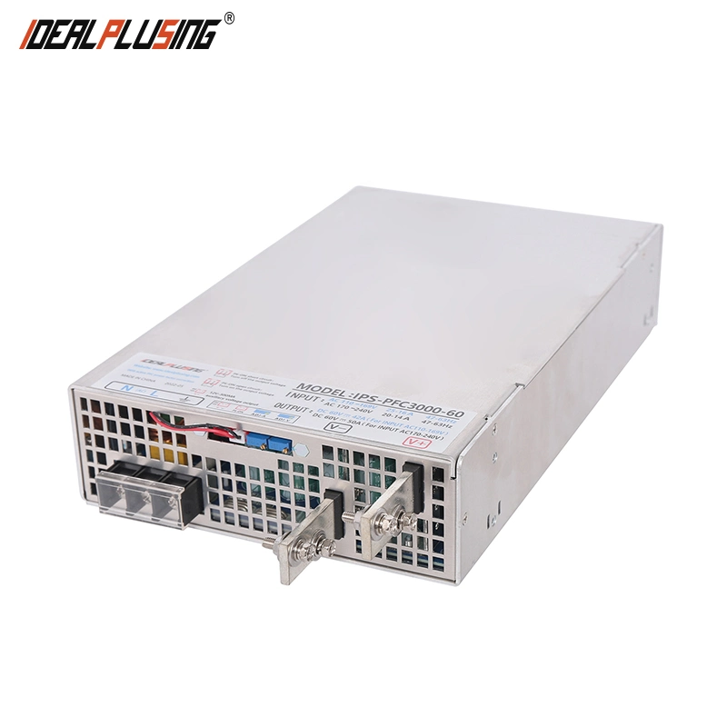 3000W High Current 62.5A 24V 48V DC Power Supply 3kw 0.98 Pfc Switch DC Power Supply Single Output Battery Charger