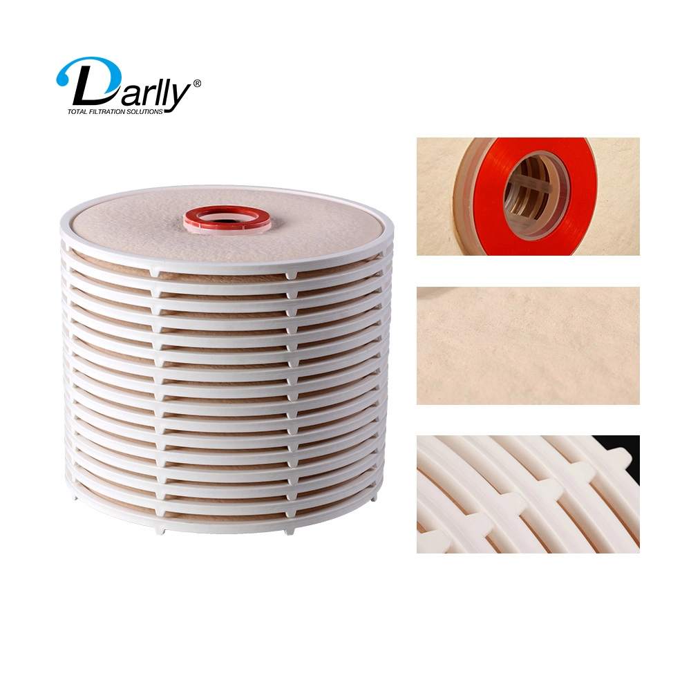 Darlly Lenticular 12 Inche 16 Inch Filter Cartridge Depth Stack Disc Food Oil Filters Replacement of Zeta Plus Filters Washable Filter