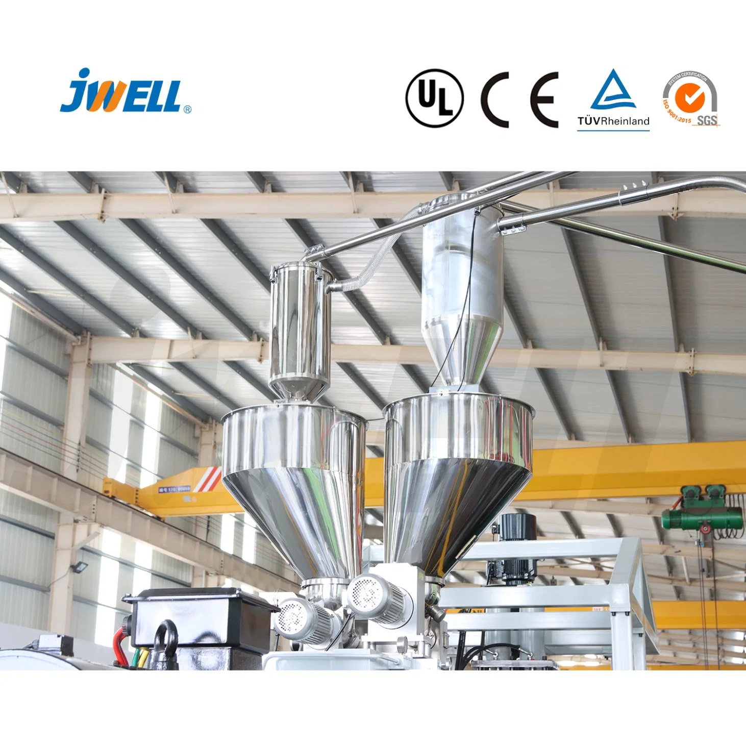 Jwell PPSU Board Pipe Plastic Machinery Machine Extrusion in Heat Exchanger Blades