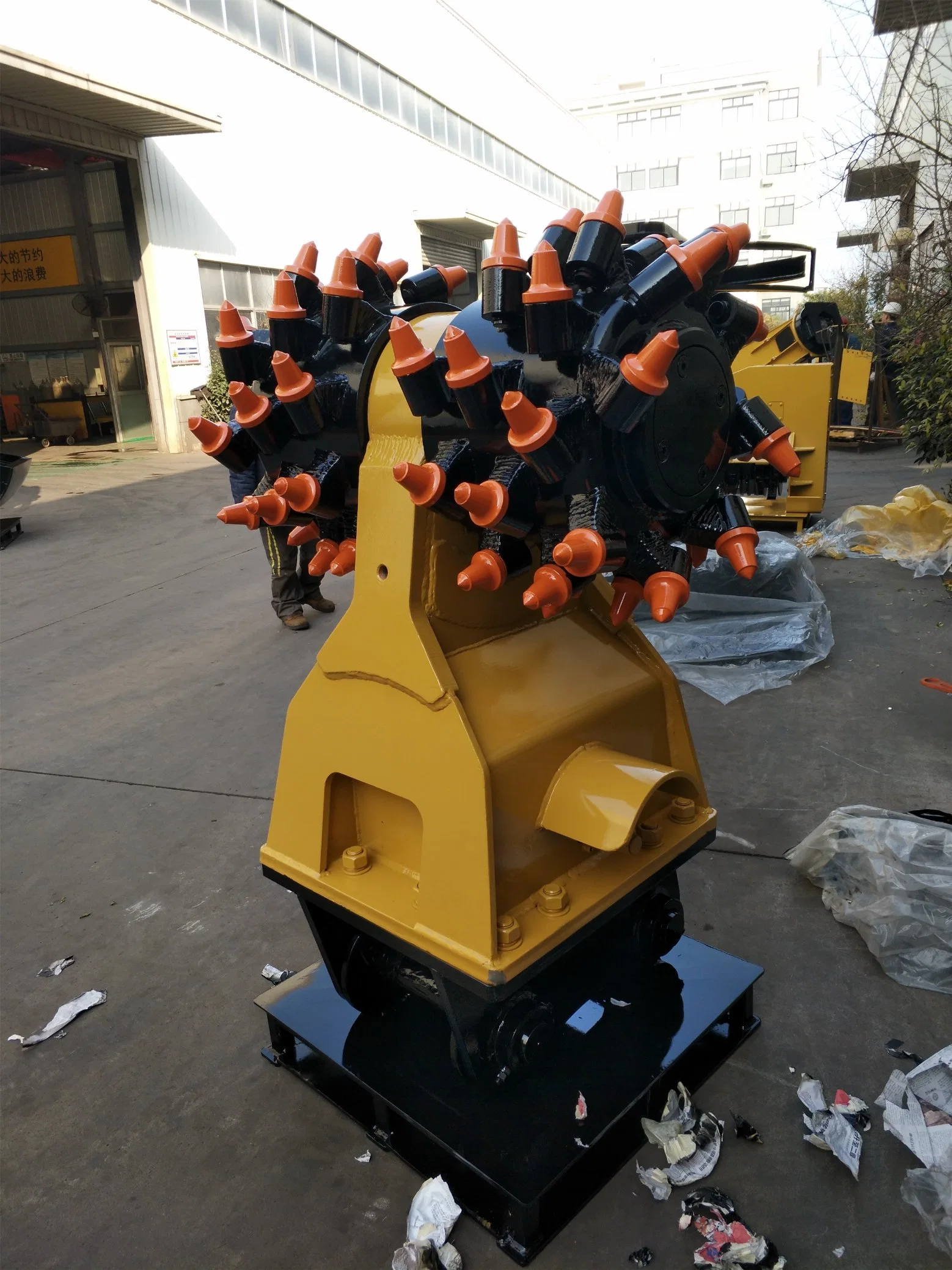 20t Excavator Drumcutters Double Head Drum Cutter Rock Grinders