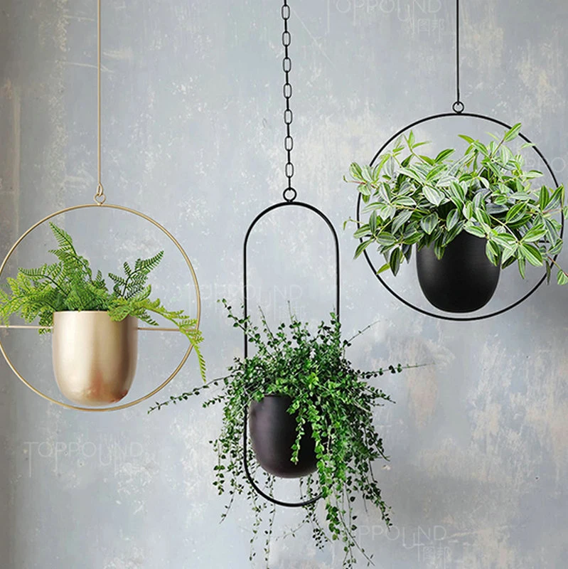Hanging Steel Planter Pot for Home Deco and Furniture