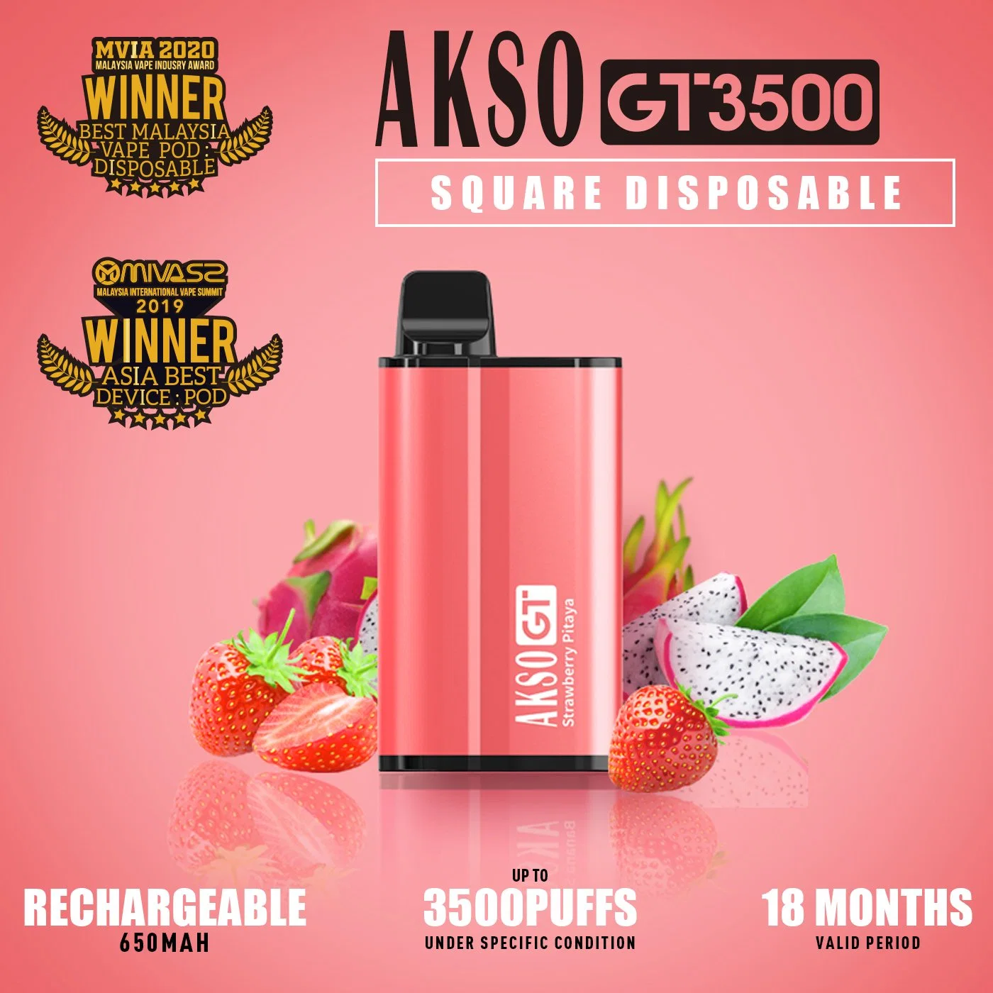 1800 Puffs фруктовый вкус одноразовые сигареты Vape Akso пера Gt 3500 отшелушивающей подушечкой заводская цена