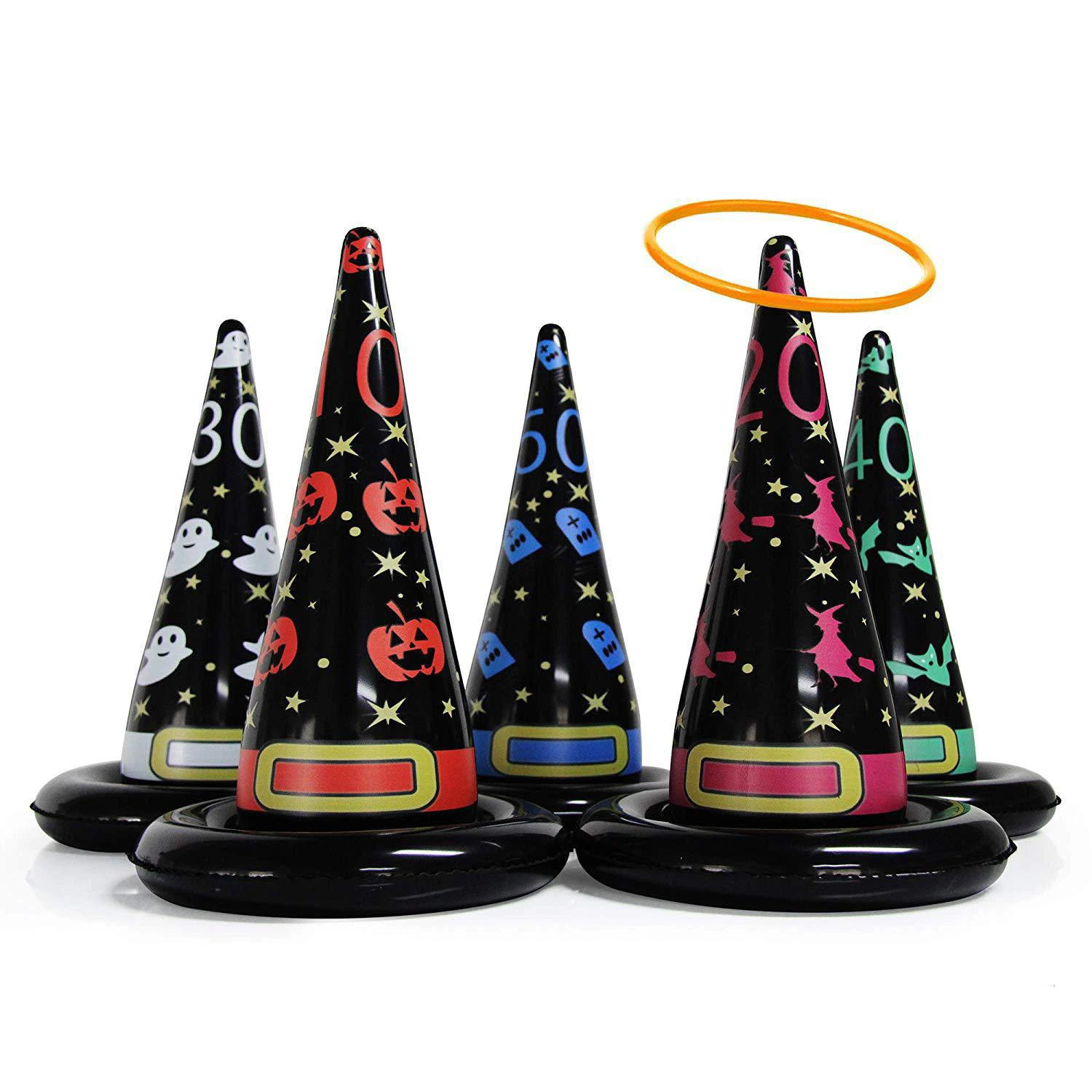 Vente chaude gonflable jeu Witch Hat Lap jetant Hat Lap Halloween Party de haute qualité à des jeux Jouets gonflables Accessoires de vacances