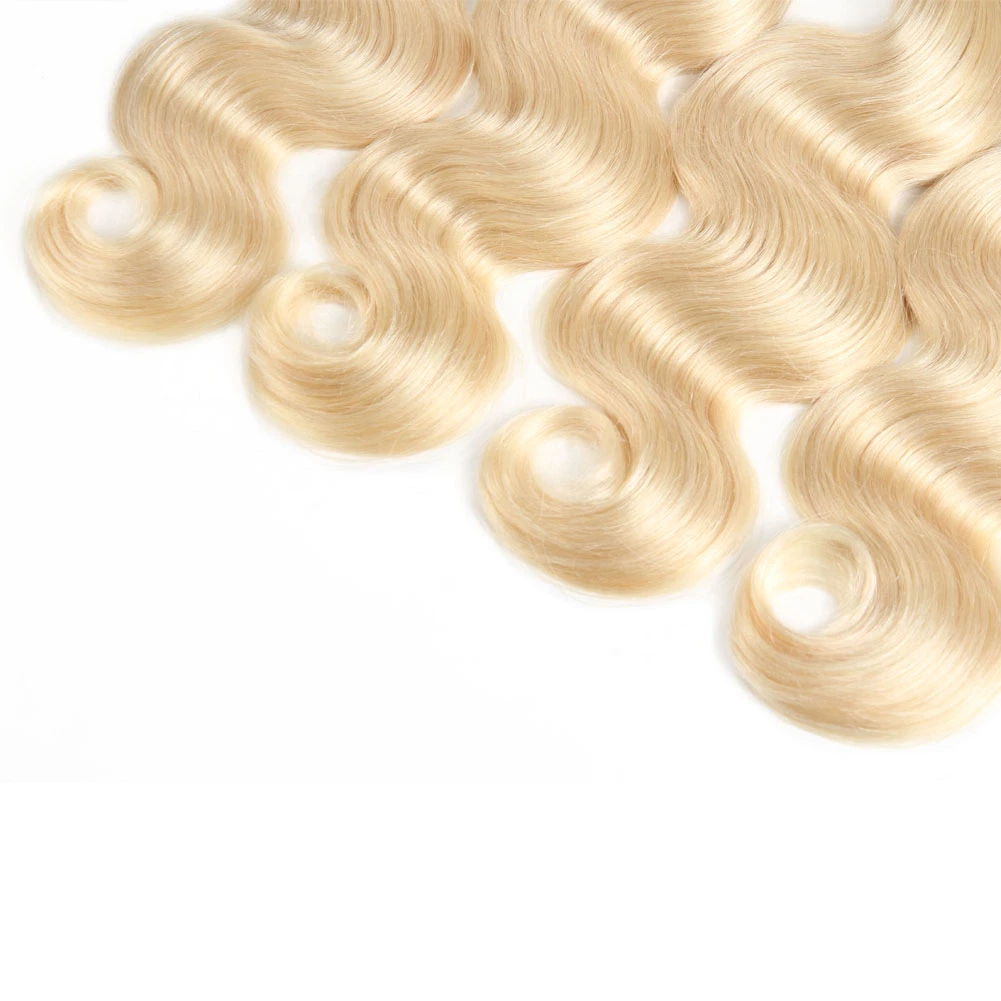 1/3/4 613 Blonde Hair Extension Brasilianische Haarweben Bundles Körper Wave Remy Menschliches Haar Lang 10-32 Zoll