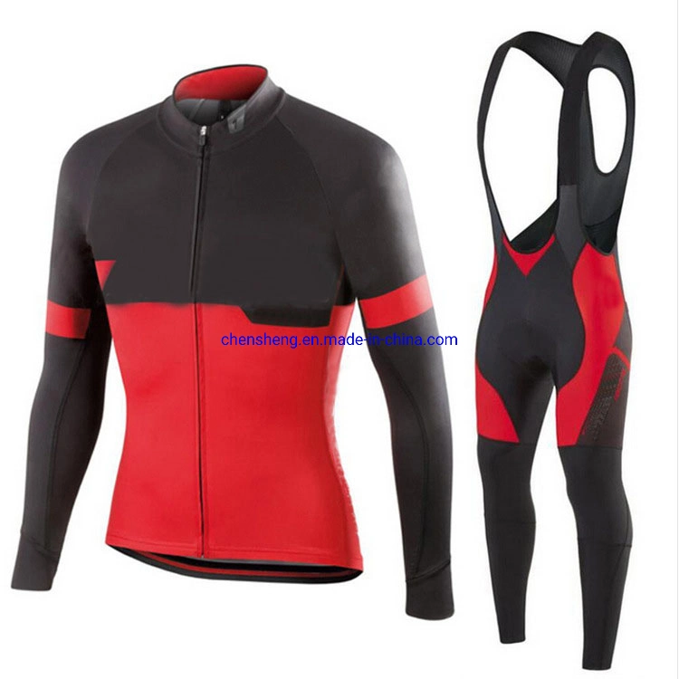 Custom Cycling Winter Jersey Set Cycling Clothing Bike Clothes Long Sycle Suit Wear for Men