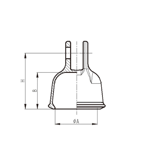 Professional Electric Power Fitting Cast Electrical Insulation Cap Type Suspension Insulator Cap