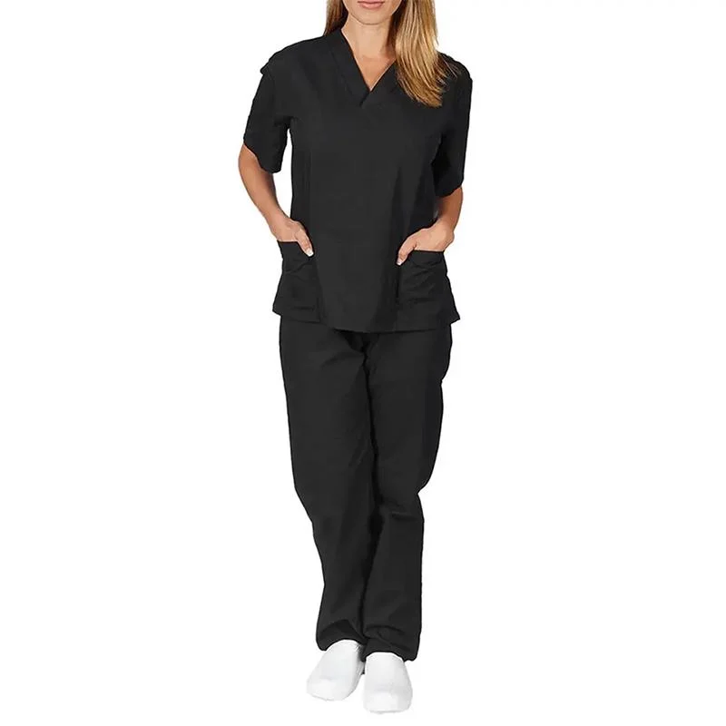 Mulheres Medical esfrega confortável Hospital uniformes elegante Silício Silk tecido